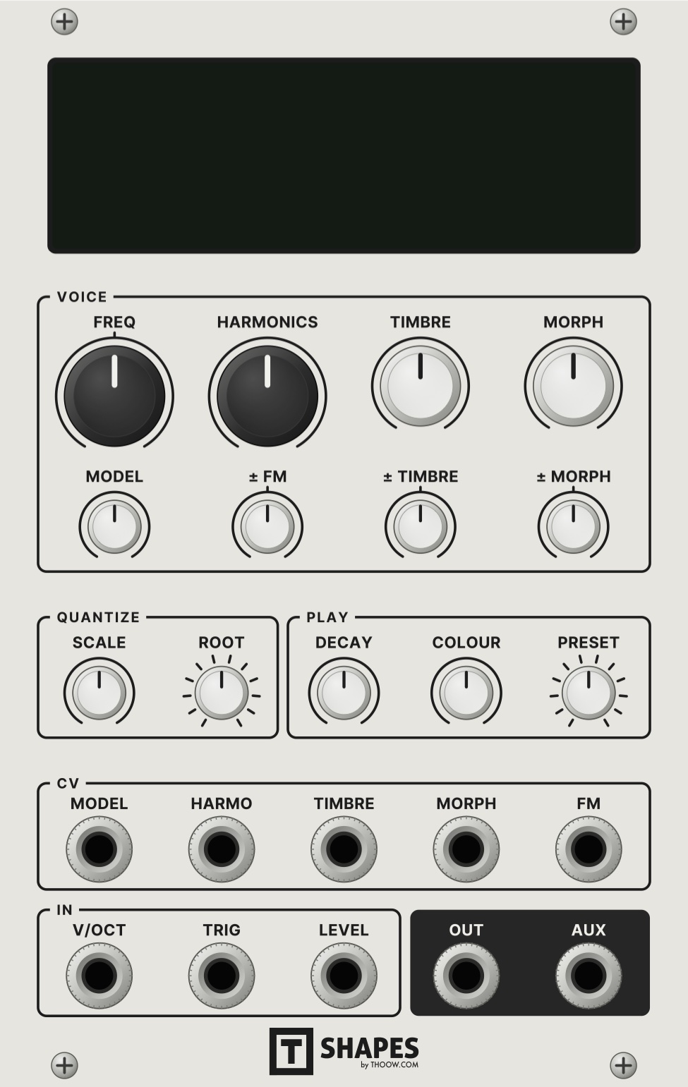 Shapes panel